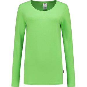 Tricorp T-shirt Lange Mouw Dames 101010 Lime - Maat L