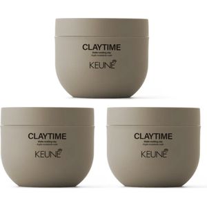 3 sttuks Keune - Claytime - Matte Molding Clay 100 ml
