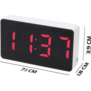 Caliber - HGC01 - Digitale Wekker - Wit - 7x2 CM - 3 Alarmen