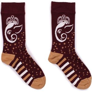 Hop Hare - Bamboe sokken - Vrolijke sokken - Grappige sokken - Ganesha - Unisex - maat 36-40