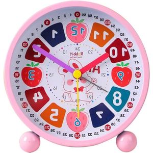 Digitale kinderwekker zonder tikken, educatief analoog nachtlampje met snooze - voor jongens en meisjes