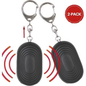 Persoonlijk Alarm Sleutelhanger - Zelfverdediging - Alarm & LED light - 130 dB geluidsalarm - 2-pack