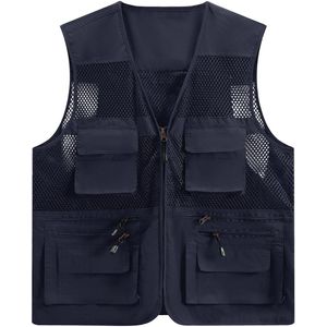 YOUTHUP Heren visvest - Verwijderbare achterkant - 3XL