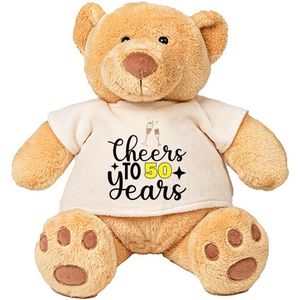 Teddy Beer Cheers To 50 Years - jarig - cadeau - verjaardag - knuffel