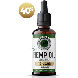 Good Nature Vibe CBD olie 40% 30ML - 100% Natuurlijke CBD-olie kopen zonder THC - MCT olie voor maximale opname door het lichaam - Smaakloos & Op basis van vezelhennep geen Cannabis - Hoge kwaliteit Pure Cbd olie kopen voor hem en haar