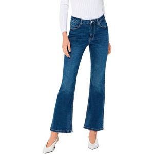 Jdy - New Flora Neela Life - Flared Spijkerbroek - Blauw - Hoge Taille