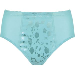 Naturana - Minimizer slip me bloemenpatroon - Aquamarin - 0063 - 46