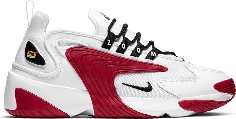 Nike - Zoom 2K - Heren Sneakers - White/Black-Gym Red-White
