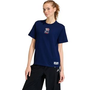 adidas Sportswear MINI EMBROIDERY GRAPHIC T-SHIRT - Dames - Blauw