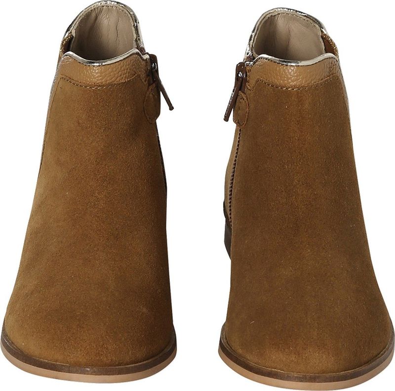 Vertbaudet - Leren Meisjeslaarzen - Met Rits en Elastiek