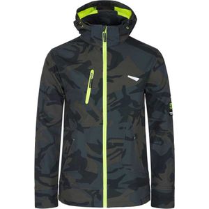 Borel Hooded Softshell Jack-Olijfgroen/Camouflage-M