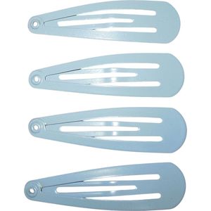 Klik-klak haarspeldjes lichtgrijs klein