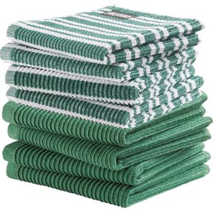 DDDDD - Combiset - Vaatdoek - Basic (4 stuks) + Classic (4 stuks) Groen
