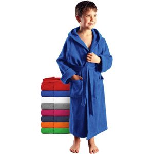 Goodivery ® Beschermende Kinderbadjas met Capuchon van 100% Katoen in Diverse Kleuren en Maten