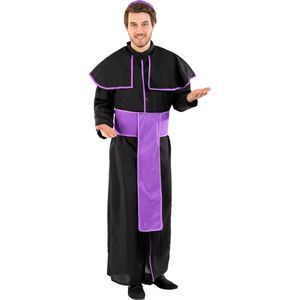 dressforfun - Herenkostuum priester Benedictus M - verkleedkleding kostuum halloween verkleden feestkleding carnavalskleding carnaval feestkledij partykleding - 300279