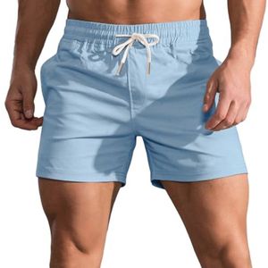 Heren Korte Bermuda Shorts van Katoen - Elastische Taille met Zakken