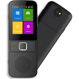 Vertaalcomputer - Muama - Zwart - 137+ Talen - Met Scherm - Lange Batterijduur