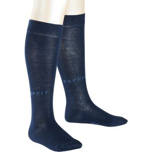 Esprit Foot Logo 2-Pack Kniekous Kinderen 19040 6120 marine 23-26