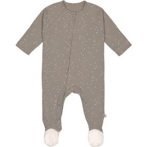 Lassig Pyjama With Feet - Gots Sprinkle - Taupe - MT. 62/68