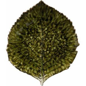 Costa Nova Riviera - servies - schaaltje blad groot - donkergroen - aardewerk -  set van 8 - rond 21,8 cm