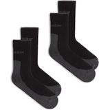 Icebreaker - Merino Hike+ Light Crew 2 Pack - Sportsokken - Zwart