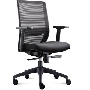 Bens 850Z-Ergo-3 - NIEUW - Ergonomische Bureaustoel met alle instelopties - GREENGUARD GOLD - Voldoet aan EN1335 & ARBO normen - Zwart/Zwart