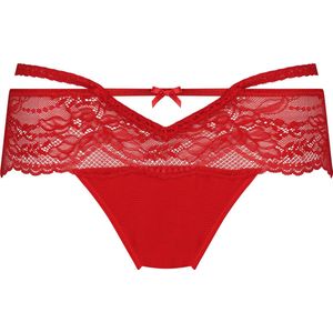 Hunkemöller Dames Lingerie Boxerstring Cara - Rood - maat L