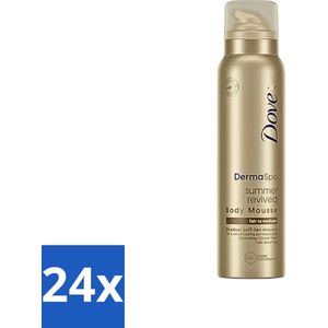 Dove DermaSpa - Zelfbruiner - Tanning Mousse - Medium-Dark - 150 ml - Voordeelverpakking - 24 stuks