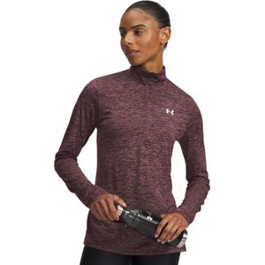 Under Armour - Longsleeve Tech 1/2 Zip-Twist - Maroon