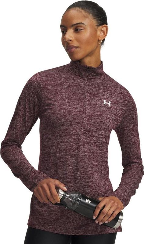 Under Armour - Longsleeve Tech 1/2 Zip-Twist - Maroon