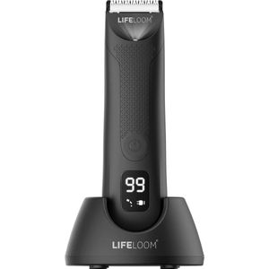LifeLoom - Tondeuse - Body Grooming - Lichaamshaartrimmer Voor Mannen, Baardtrimmer Voor Mannen, Elektrische Schaamhaar- en Lieshaartrimmer Met Oplaadstation, Apparaat Waterdicht