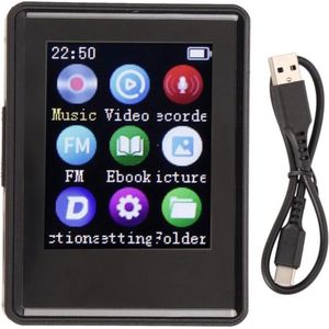 80GB MP3-speler Bluetooth WiFi HiFI Lossless Sound Spotify-speler FM Radio Opname E Book 177 Inch Touchscreen Streaming MP3 MP4-speler Kinderen - Zonder merknaam