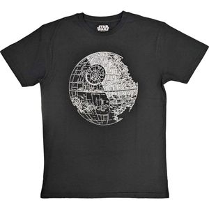 Disney Star Wars - Death Star Heren T-shirt - M - Zwart