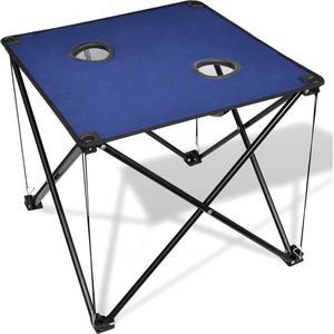 vidaXL - Campingtafel - inklapbaar - (blauw)