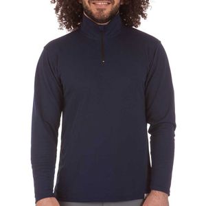 Iq-uv Uv Pro Zip Up Rashguard Met Lange Mouwen Blauw L Man