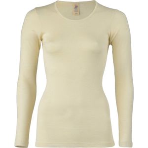 Dames Shirt Merino Wol - Lange Mouw - Longsleeve - Engel Natur - IVN Best Gecertificeerd - Gebroken Wit - 38/40 Medium