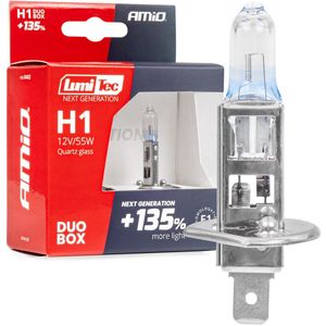 LumiTec - NEXT GENERATION H1 - Halogeenlampen - Wit - 12V 55W - DUO Set - ECE Goedgekeurd