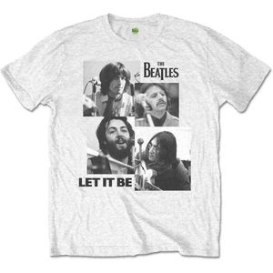 The Beatles - Let It Be Heren T-shirt - L - Wit