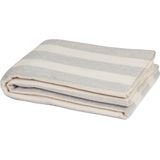 Yumeko deken merino wol stripe natuurlijk/grijs 150x220