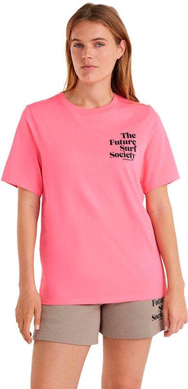 O'Neill T-shirt met Tekst Roze