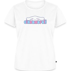 Cinnamoroll Gluurt Over De Letters Premium T Shirt Dames