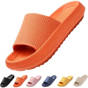 Vivva - Zachte Slippers - Badslippers - Hotelslippers - Slides - Pantoffels - Sloffen - Anti-Slip - Oranje - Maat 38/39 - FLIPSY