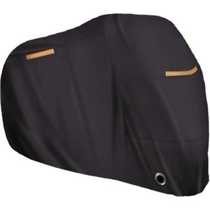 Winterbestendige waterdichte motorhoes 210D Oxford-stof met vergrendelingsgaten - stofdicht zeil voor Harley-Davidson Honda - 4XL 295 x 110 x 140 cm Motorhoes