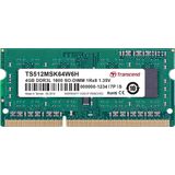 Transcend - TS512MSK64W6H - RAM - Groen - 4GB - DDR3 SO-DIMM