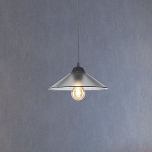Hanglamp Hereford E27 zwart en grijs