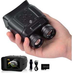 Equivera Nachtkijker - Nachtkijker Digitaal - Nachtkijker Met Infrarood - Nachtkijker Warmtebeeld - Verrekijker - Verrekijker Met Nachtzicht - Nacht Kijker - Nightvision - Nachtkijker Verrekijker - Verrekijker Voor Volwassene