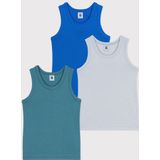 Petit Bateau - Setje Kinderhemdjes - Effen Katoen - 3 Stuks