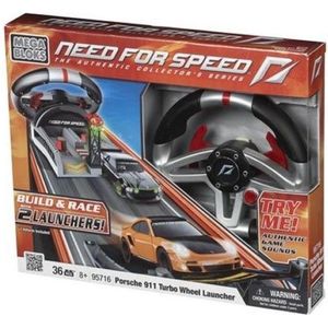 Mega Bloks Need For Speed Porsche Turbo Wheel - Constructiespeelgoed