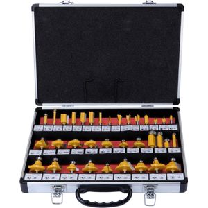35 STKS TCT Wolfraam Carbide Getipt Router Bit Set - 6.35mm 1/4 ""Schacht - Houtbewerking Router Cutters