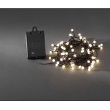 Kerstverlichting op batterijen 8 meter - 80 LEDs - Ronde LED Lampjes - IP44 waterdicht - Lichtsnoer voor binnen en buiten
